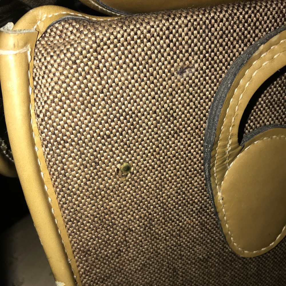 Vintage Train Case Tweed & Leather Gem